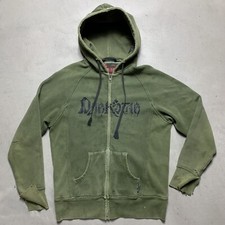 Vintage Darkstar Skate Hoodie Men S Acid Green Full Zip Pullover Distressed Rare