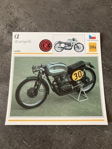 Carte fiche moto collection - carte,