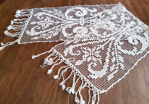 Rideau ancien dentelles - rideau,