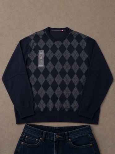 Pull izod bleu marine - pull, à