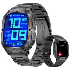 2025 Montre Bracelet Connectée Intelligente Homme Santé Cardio Sommeil Étanche