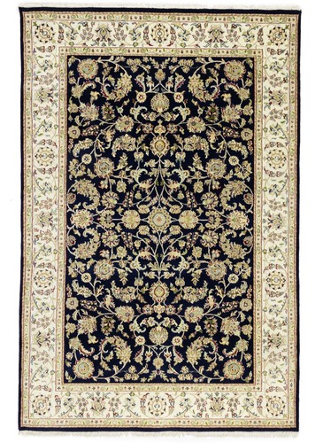 Dark navy floral design - floral,