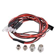 Phares Pour 1/5 1/8 1/10 1/12 1/16 RC Car Truck 4 LED Light Kit Rouge Blanc