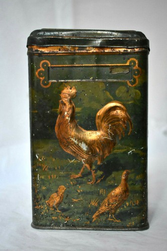 Boite haute métal ancienne - haute,