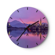 Horloge murale en verre