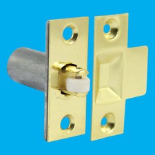 2x Laiton Réglable Porte Balle Loquet à Roulette & Gâche , Garde-Robe, Placard