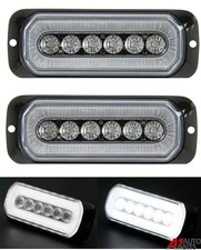 2X Anneau Halo Blanc Lumière D'Avertissement LED Multi Fonction Stroboscope