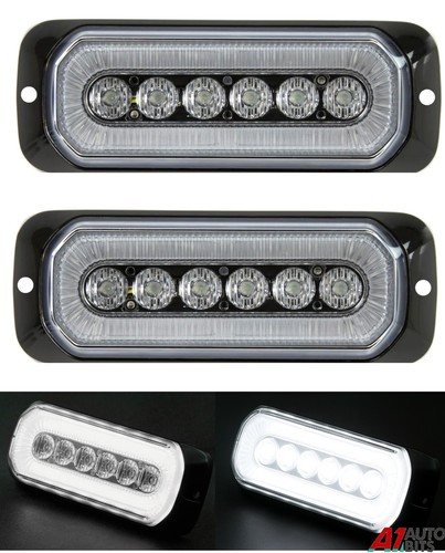 Anneau halo blanc lumière - 2x,