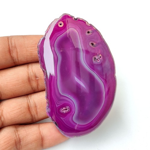 Nice natural pink agate slice - nice~natural,
