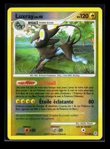 Carte pokémon luxray 130 - pokémon, 7/130