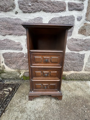 Table chevet bois marron 3 - chevet,