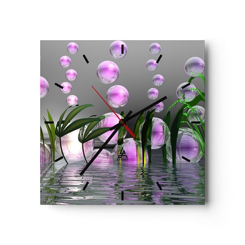 Horloge murale verre - horloge,