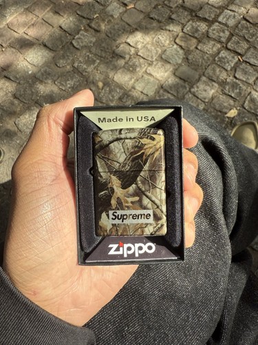Supreme camo logo zippo - supreme,
