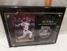 "JAY BUHNER" SEATTLE MARINERS 1988-2001 *HALL OF FAME* INDUCTION PLAQUE 2004