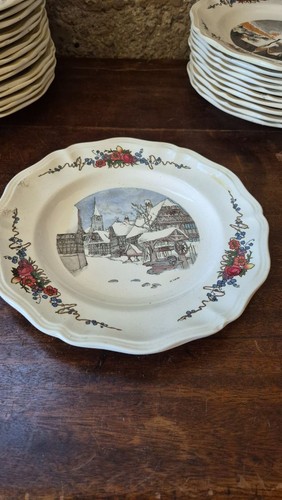 Assiette décorative faïence