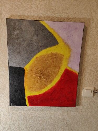Tableau peinture toile 62x50 - peinture,