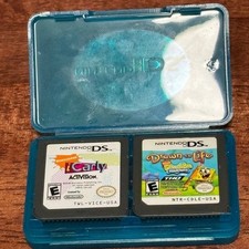 Four Nintendo DS Games + Case