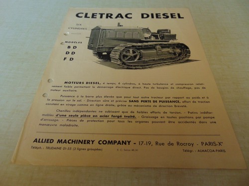 Prospectus brochure tracteur