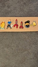 LOT DE 6 PIN'S BD SERIE TINTIN