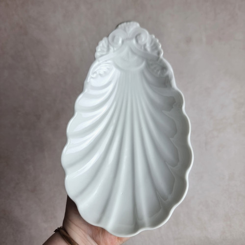 Plat coquillage blanc - blanc,