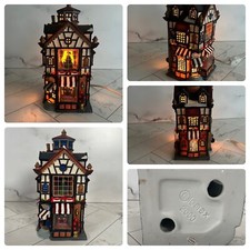 Vintage 2000 Lemax de Collection Club " Yuletide Trésors Shoppe Maison” Éclairé