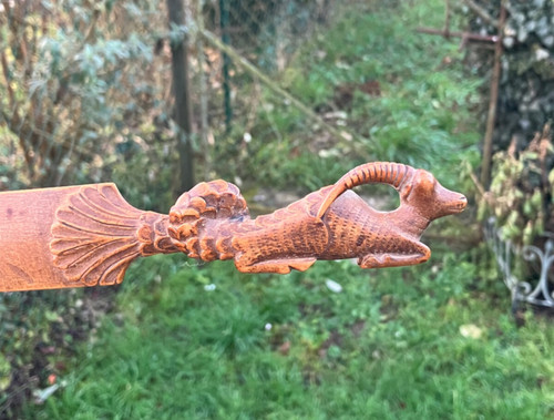 Coupe papier bois - papier, sculpté