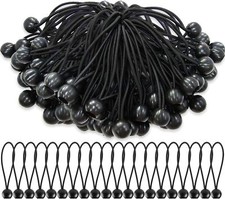 Lot de 75 tendeurs élastiques avec Boules, Attaches élastiques pour bâches