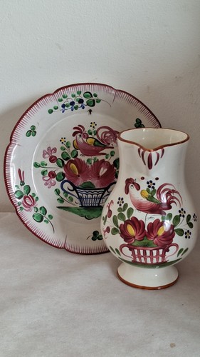 Broc assiette faïence - assiette,