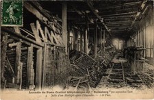 Old postcard disaster - fire of the central telephone post office (988145)