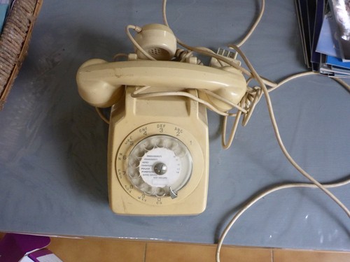 Telephone retro cadran - retro, à