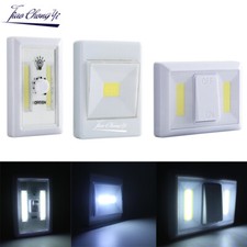 COB LED Magnetic Wall Night Lights Battery Operated Cordless Switch Under Cabine