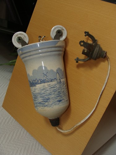 Antique delft type decorated - antique,