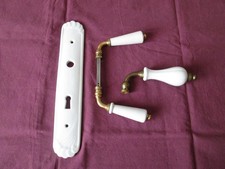 poignées de porte plaque en porcelaine anciennes