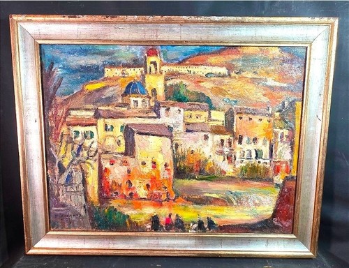 Tableau huile paysage - tableau,