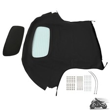 Convertible Soft Top Fit Miata 06-14 Black Cabrio Vinyl Top Heated Glass Window