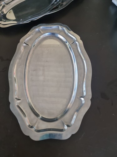 Plat service ovale inox - ovale,