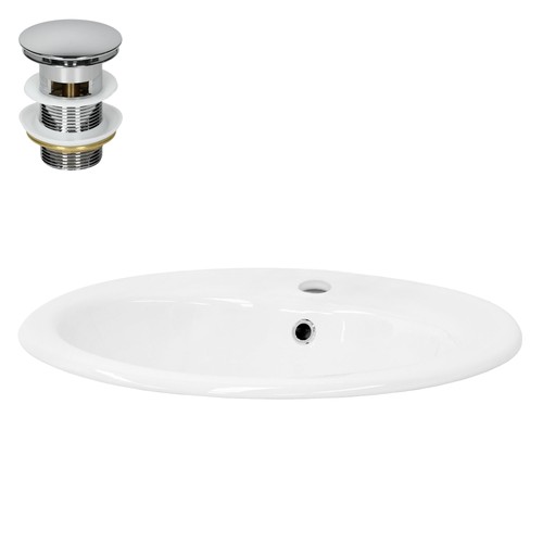 Lavabo encastré céramique
