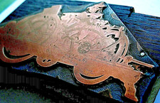 Plaque gravure Cuivre tower clock turmuhr clocher horloge édifice Comtoise 14