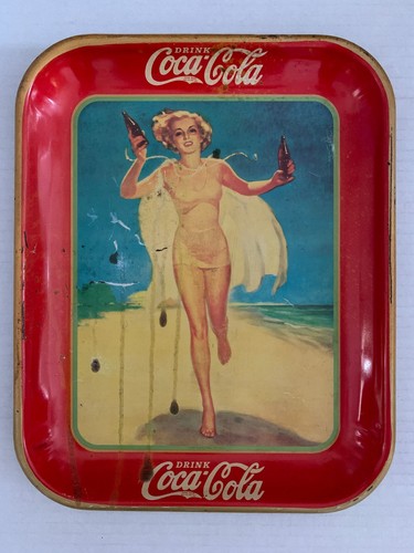Plateau metal coca - -, pin