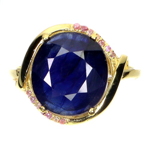 925 bague argent ovale - bague, bleu