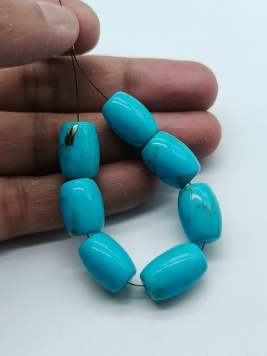 Perles tambour turquoise de - turquoise,