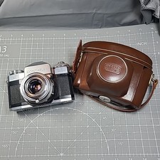 Vintage Zeiss Ikon Contaflex 35mm SLR Camera with 50mm 1:2.8 Lens & Case And Box