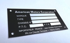Plaque constructeur JEEP