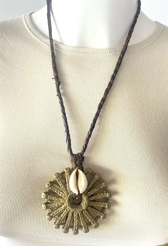 Collier pendentif soleil dogon - pendentif,