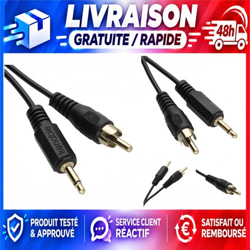 Câble audio jack 5mm mono - câble,