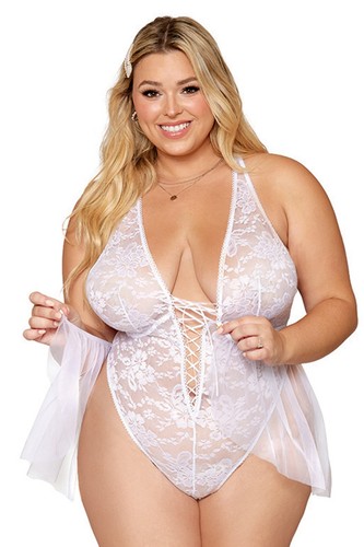 Body grande taille blanc - body,
