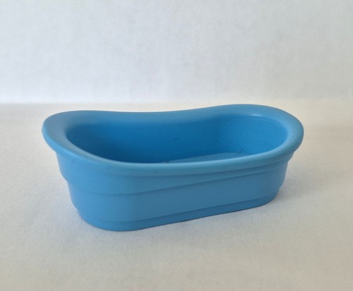 Baignoire bleu fonce - baignoire, rebord