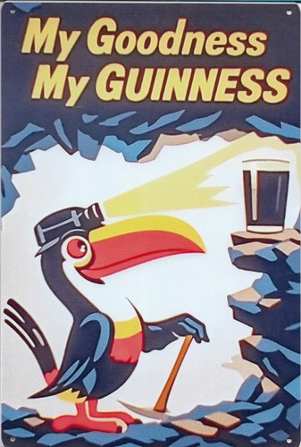 Plaque metal guinness - plaque,
