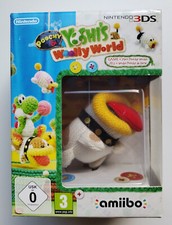 Poochy & Yoshi's Woolly World - jeu 3DS + amiibo neufs (boîte légèrement abîmée)