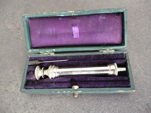 Old collectible syringe - collectible, box